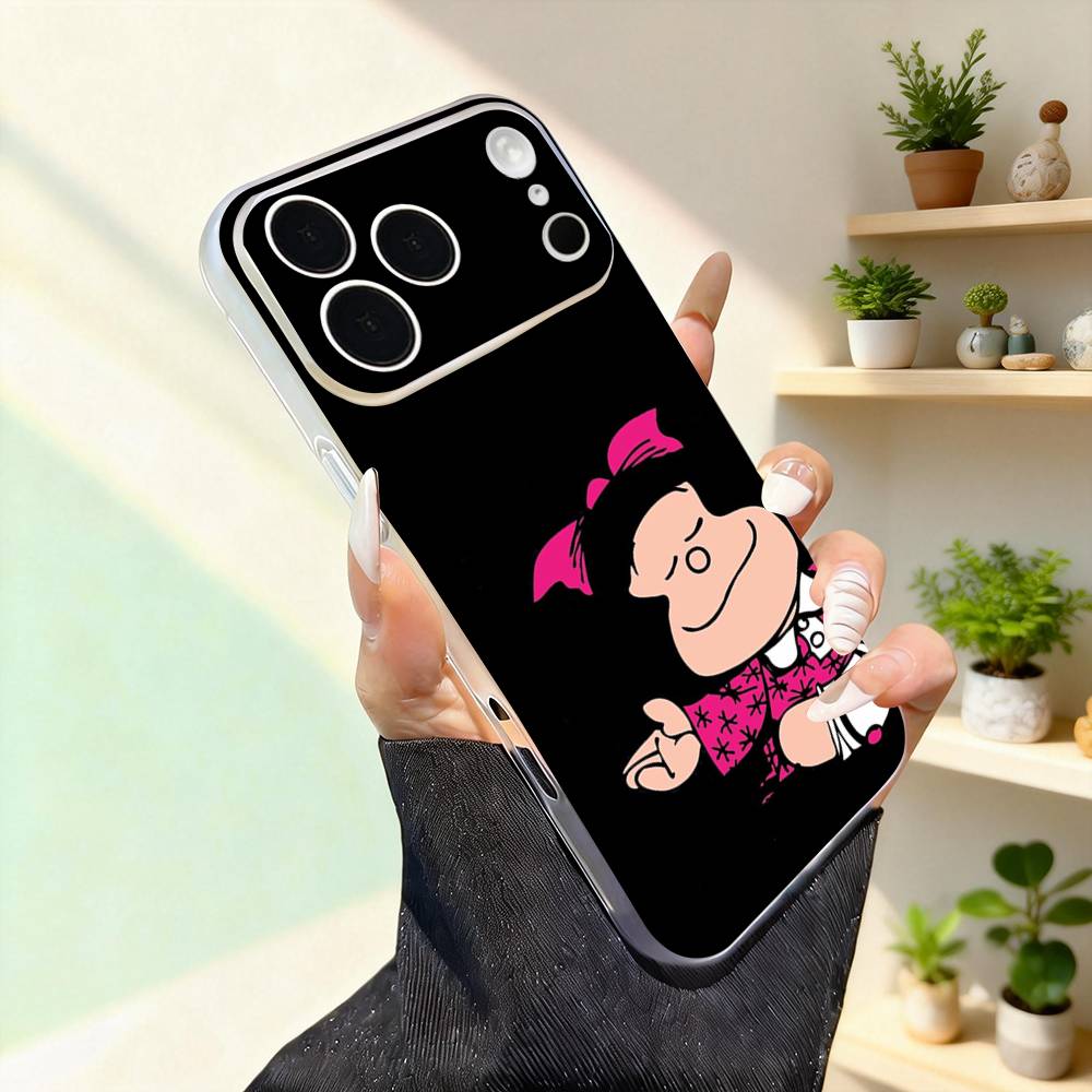 

Cute M-Mafaldas Funny For iPhone 11,12,13,14,15,16,17,Pro,Max,Plus,Mini,SE4,E Phone Case Magnetic For Magsafe Wireless iPhone11PROMAX