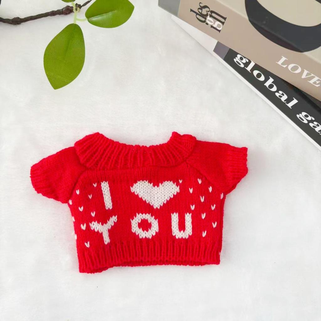 Little Bear Cotton Hoodie Sweater for 30cm Plush Doll Toy Accessories