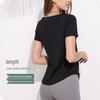 Summer 2023 Quick-Dry Plus Size Women's Yoga & Running Set - Short-Sleeve Top