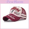 Cotton Baseball Cap With Letter Embroidered Bull Head Pattern For Adults Summer Wear