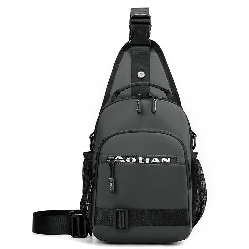 

Многофункциональная нагрудная сумка, мужская уличная сумка через плечо серый