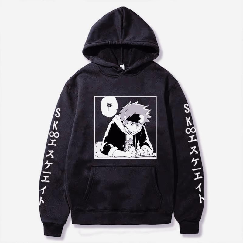 Anime SK8 The Infinity Kyan Reki Funny Graphic Printed Hooded Men Women Manga Hoodies Plus Size Sweatshirt Harajuku Pullover