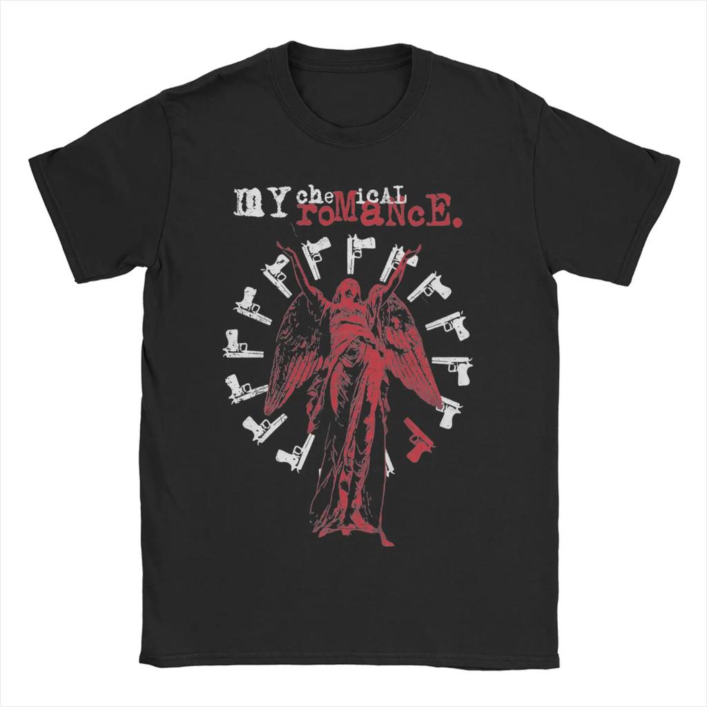Men Mcr Band Punk Rock T Shirt My Chemical Romance 100%Cotton Clothes Fashion Round Collar Tee Shirt Plus Size T-Shirt