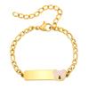 Pulseira de Identificação com Barra de Nome para Bebê Personalizada, Gravação Gratuita de Nome Personalizado, Presente de Aniversário para Recém-Nascidos a Crianças