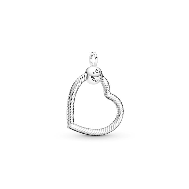 Pandora Moments Heart Pendant Women Jewelry Silver 399384C00 Silver