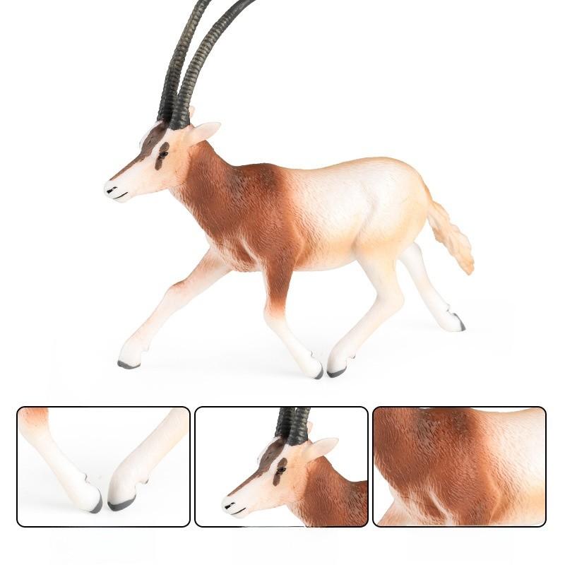 Wild Tibetan Antelope Solid Plastic Model Set For Kids Educational Play And Collecting