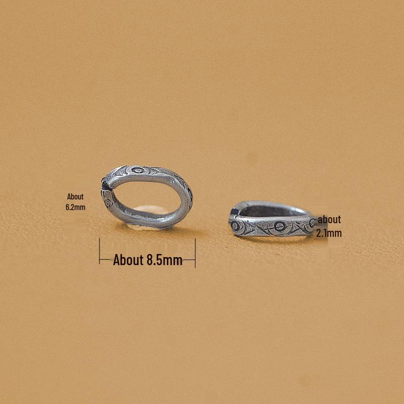 Thai Handmade Pure Silver Open Rings - Small DIY Silver Circle Accessories