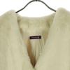 unused URBAN RESEARCH Long sleeve fake Fur coat F white Women Used