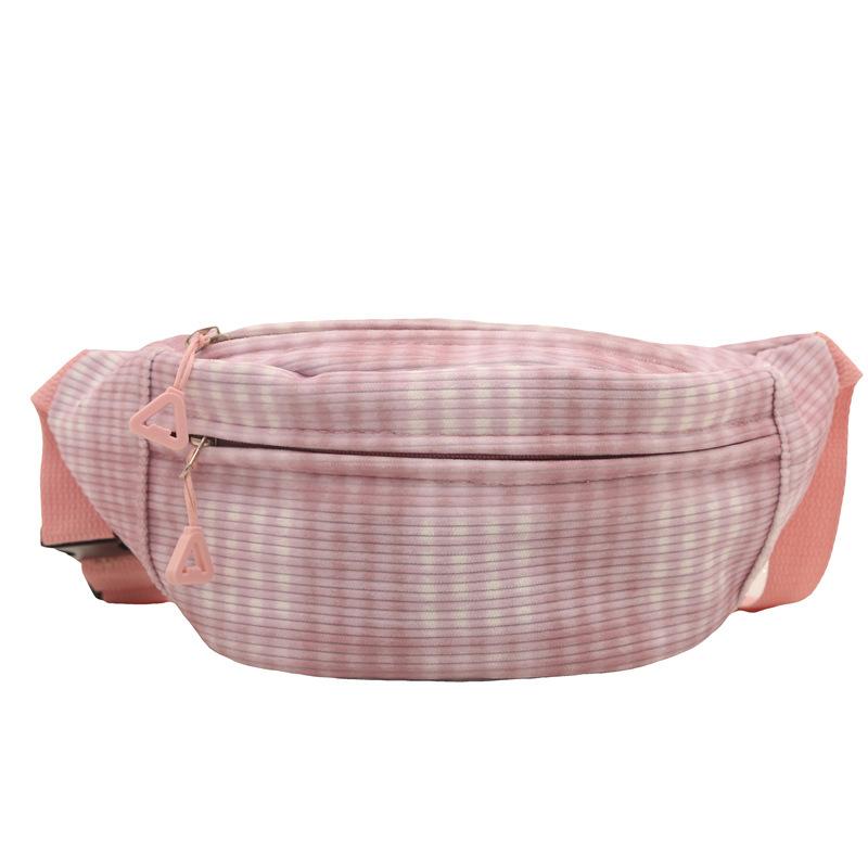 Plaid Lightweight Fanny Pack Japanese Ins Cute, Fresh and Simple Versatile Messenger Small Bag Female Mori Girl Breast Bag