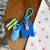 Cute Summer Beach Keychain with Mini Clog Swimmer Pendant Perfect Beach Vacation Souvenir Gift