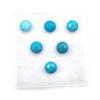 Natural Sleeping Beauty Turquoise Round Briolette Cut Loose Gemstone lot 6 Pcs 6 MM 4 CT For Jewelry Making
