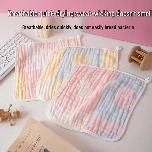 Women's Bamboo Cotton Gauze Face Towel - Super Soft, Thin Style for Adult Face Washing