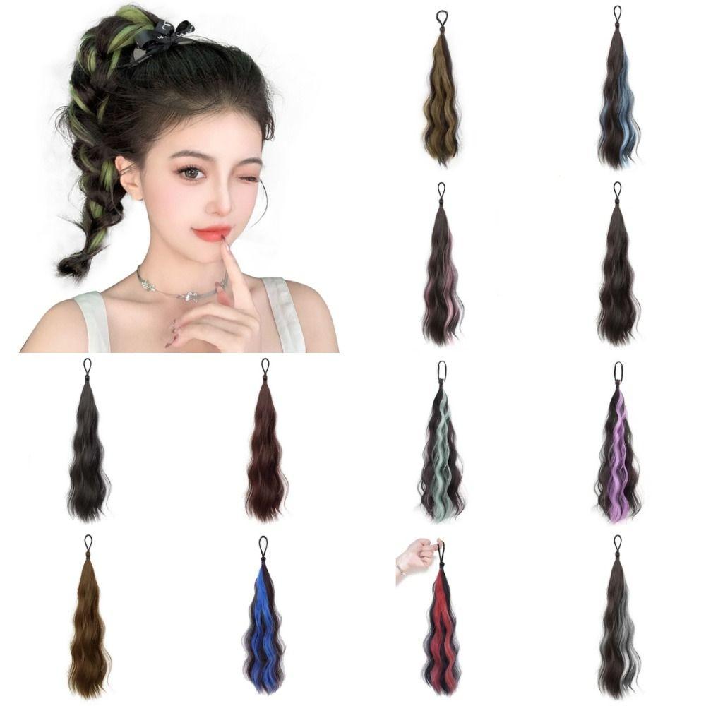 All-in-one Self-winding Hair Bundle Synthetic Flower Bud Hair Bun Hair Bag  For Girls