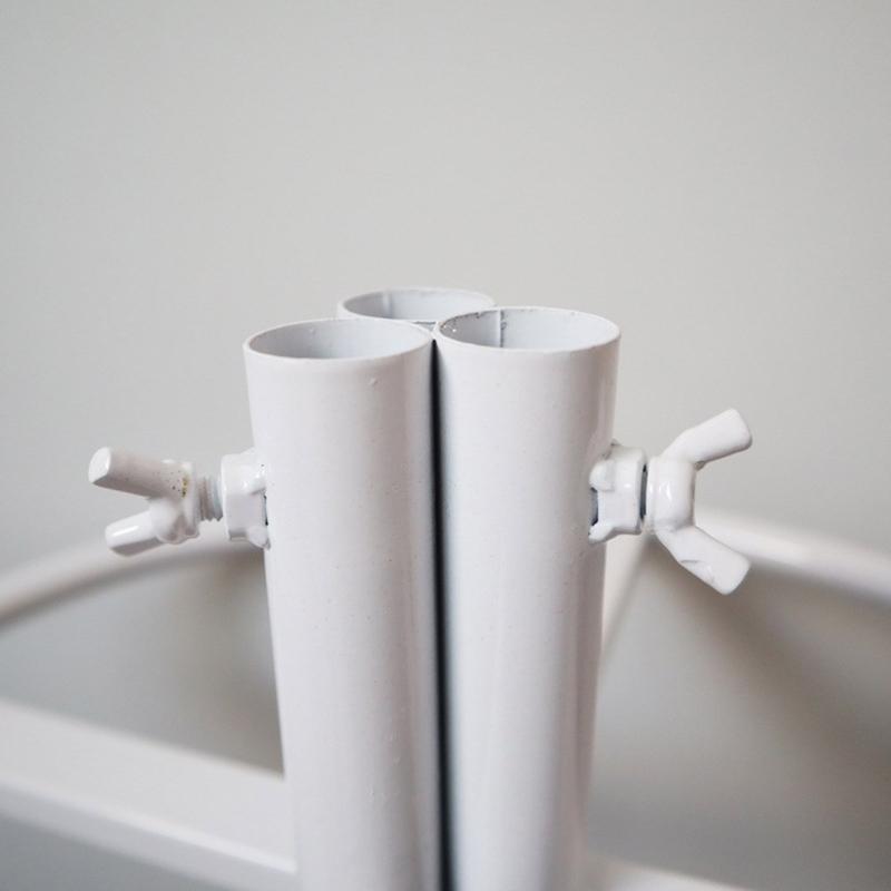 Iron Flower Poles Holder Flower Display Base with 3 Hole For Floor Standing Display Wedding Event Flower Arrangement