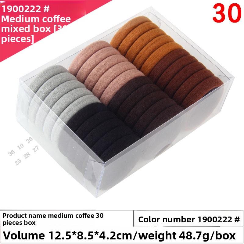 High-elasticity Box Towel Hair Band Fresh Hyuna Colorful Hair TieTowel Band Candy-colored Rubber Band