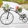 Bicycle Shape Metal Garden Plant Stand 3 Tiers Flower Pots Holder Display Rack