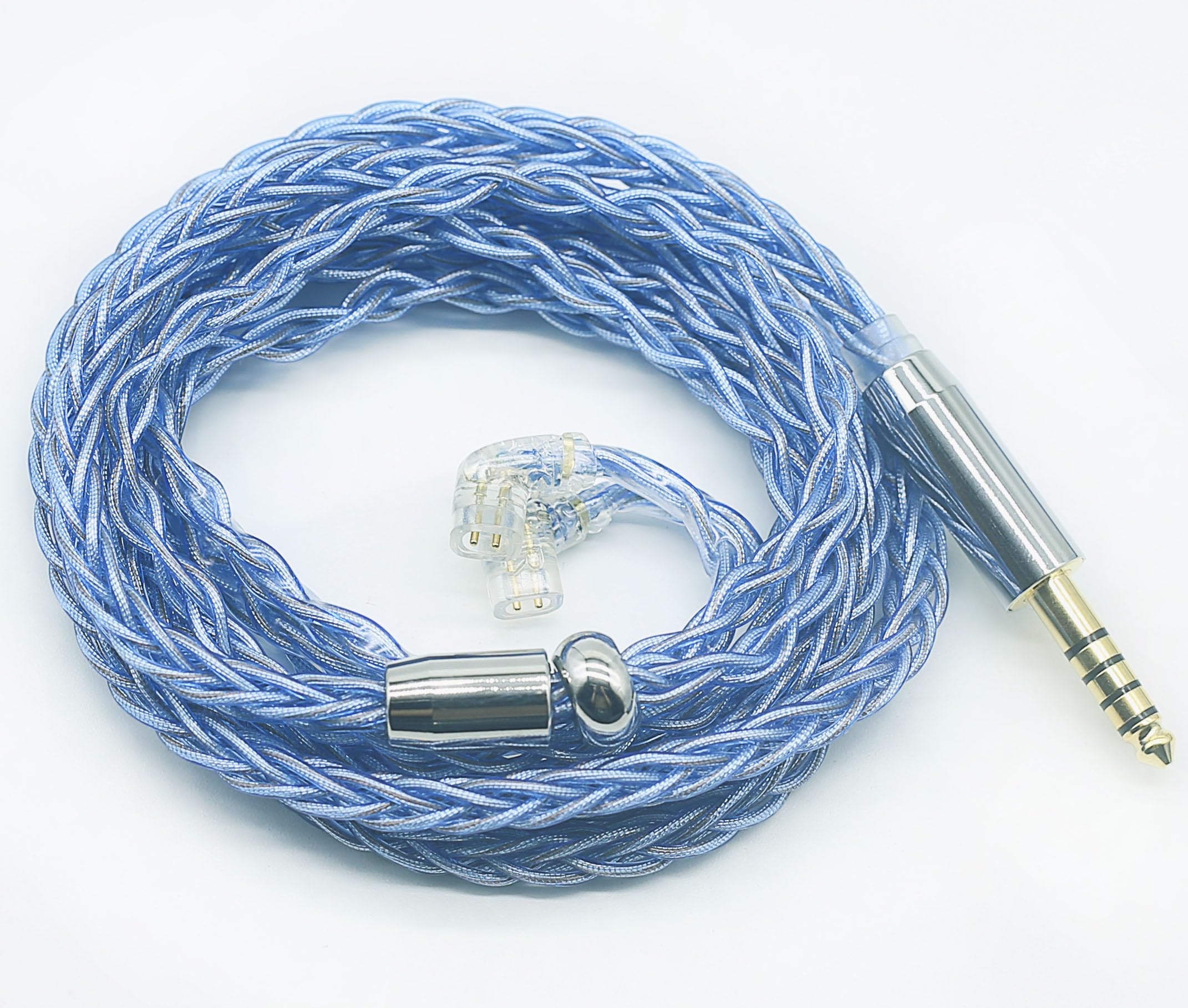 

QDC Silver Foil Copper Foil Wire Chinese QDC Earphone Upgrade Cable Earphone Replacement Cable [JSHiFi-Magic] 4.4mm Re-Cable & 4.4mm (QDC 4.4mm)