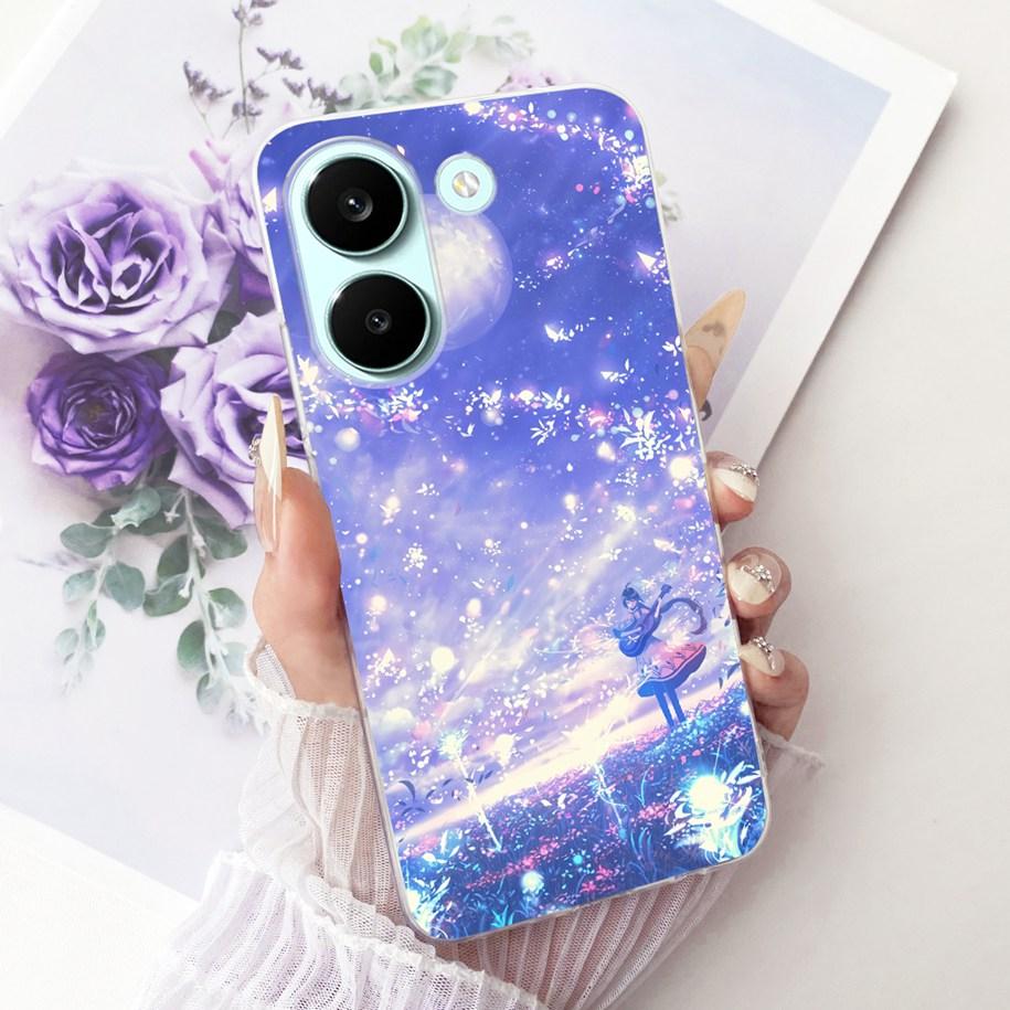 Case For Xiaomi Poco X8 Pro Max Cover Popular Flower Soft Silicone Transparent TPU Bumper For Xiaomi Poco X8 Pro X8ProMax Fundas