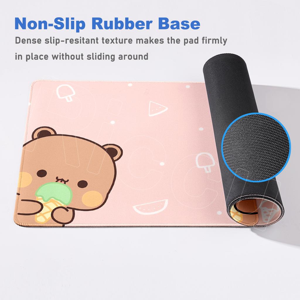 Anime Mousepad Kawaii Bubu Dudu Laptop Office Extend Deskmat PC Gaming Accessories HD Print Cute Rubber Carpet Non-slip Keyboard