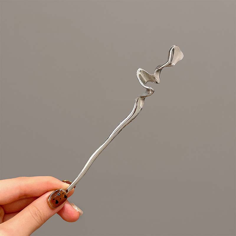 New Chinese Style Imitation Pearl Tassel Hair Stick for Women Retro Metal Zircon Geometric Twisted Hairpin Hair Accessories