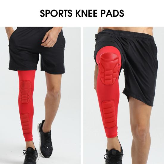 1Pc Knee Sleeve High Elasticity Comfortable Fit Compression Soft Padding Cushion Anti-collision Breathable Shock Absorption Leg Brace Support