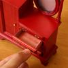Vintage Miniature Dressing Table for Doll House Collector 1/12 Realistic Vanity Table Furniture with Simulation Details