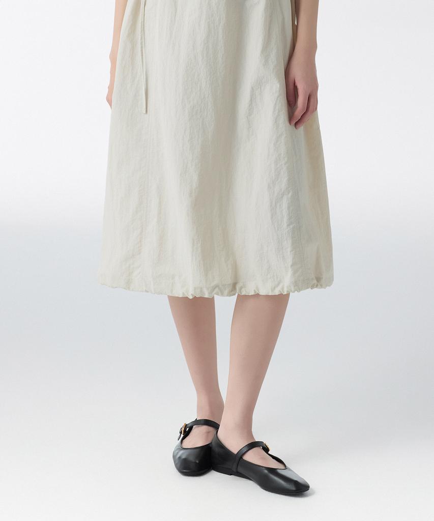 Musinsa Standard Woman Women'S Nylon Cutout Long Dress [Cream]
