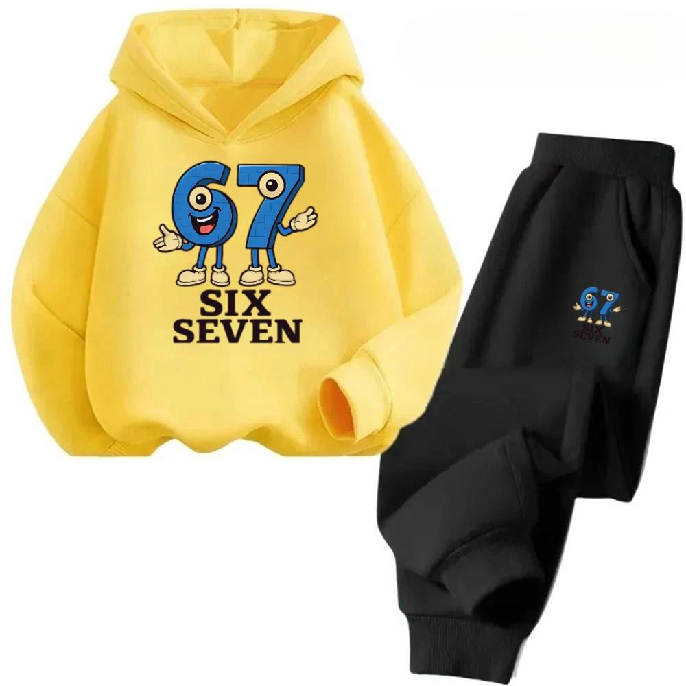 4-13Y 67 Popular Kids Set Cotton Two-Piece Outfit Stock Clearance Comfortable Toddler Wear Children's Comfortable Sweatshirt Set