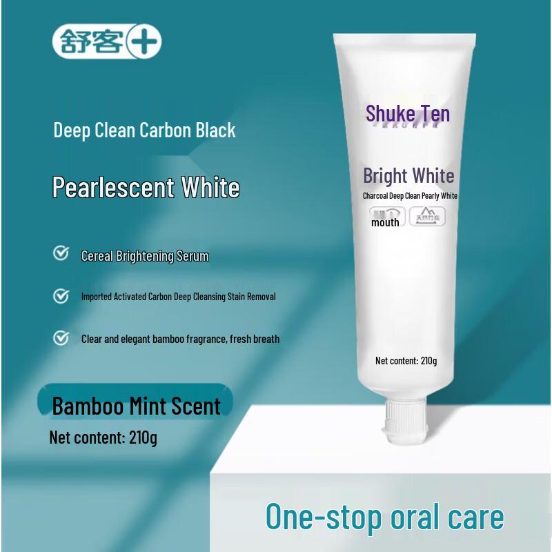 Shuke Brightening Bamboo Mint Toothpaste 10-Pack