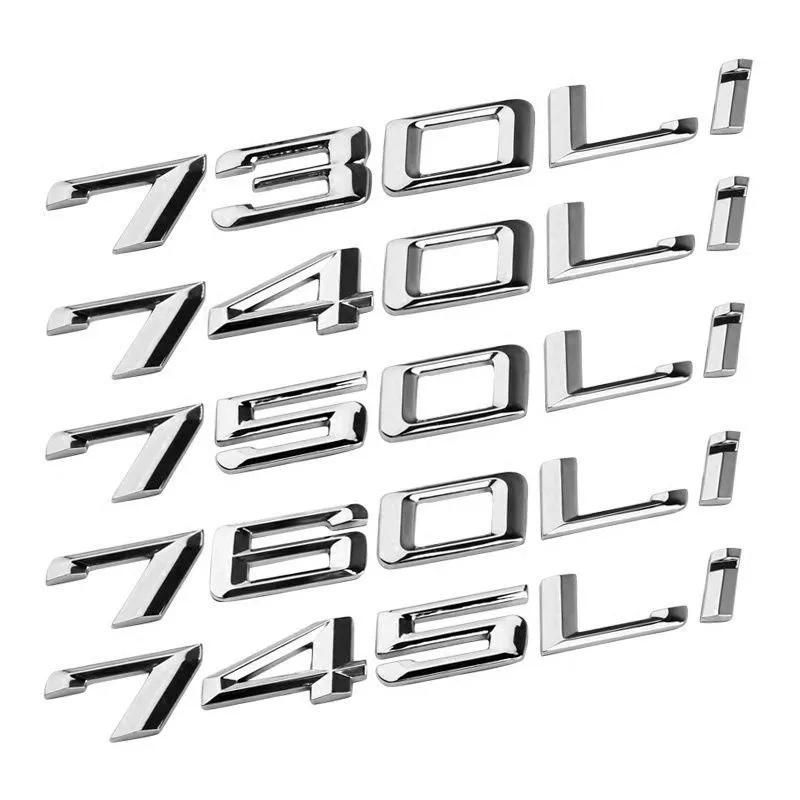 AAAOL1 BMW New 7 Series Digital Metal Badge 745Li 730 740 750 7