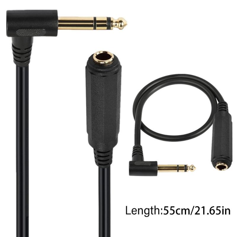 6.5mm to 6.3SP Stereo Extension Cord 2 Channel  Extender For Electric Guitars Amplifiers, Speakers