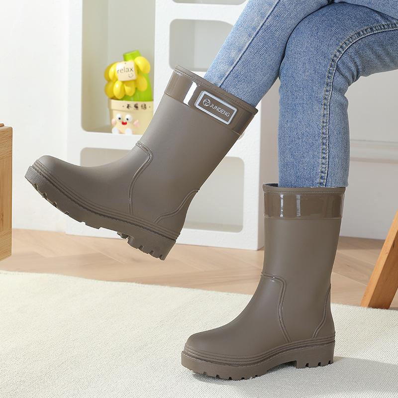 Women's Mid-Calf - Rain Boots for Outdoor Use