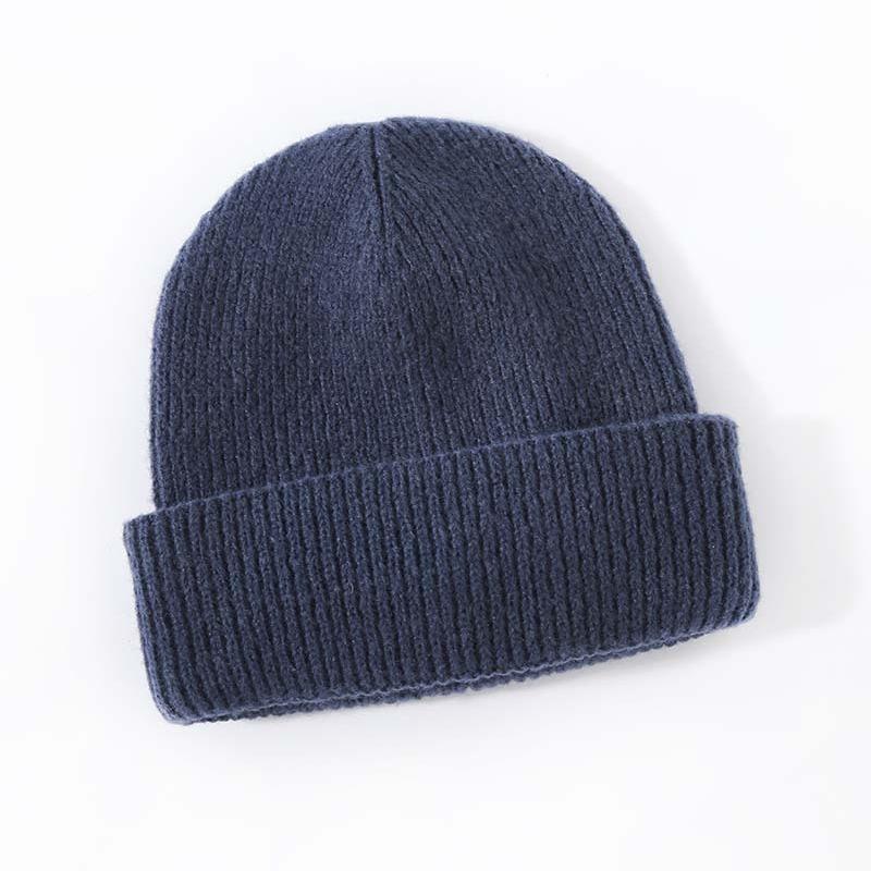 Winter New Style High-end Imitation Cashmere Warm Thickened Knitted Hat Fashionable Versatile Adult Hat