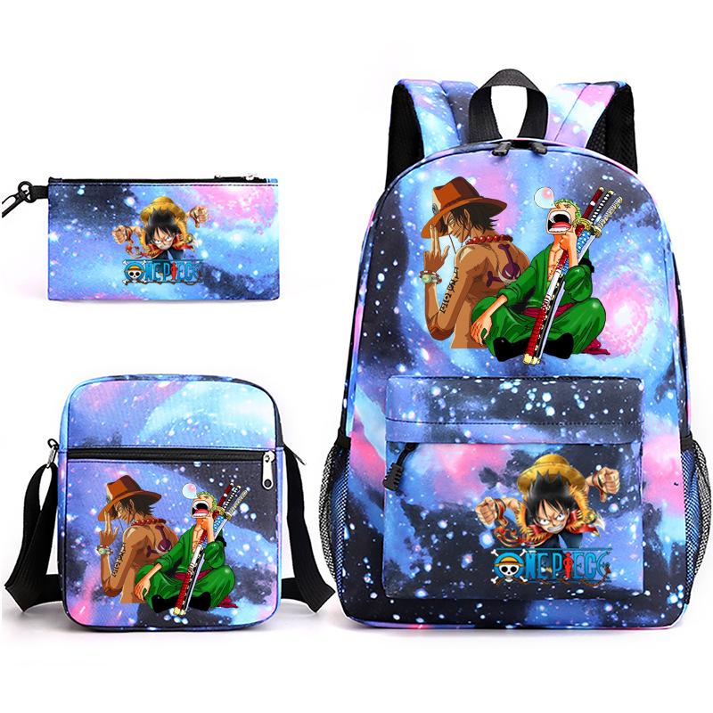 2022 Independent Station Starry Sky 3-piece set ONE PIECE backpack shoulder bag pencil case
