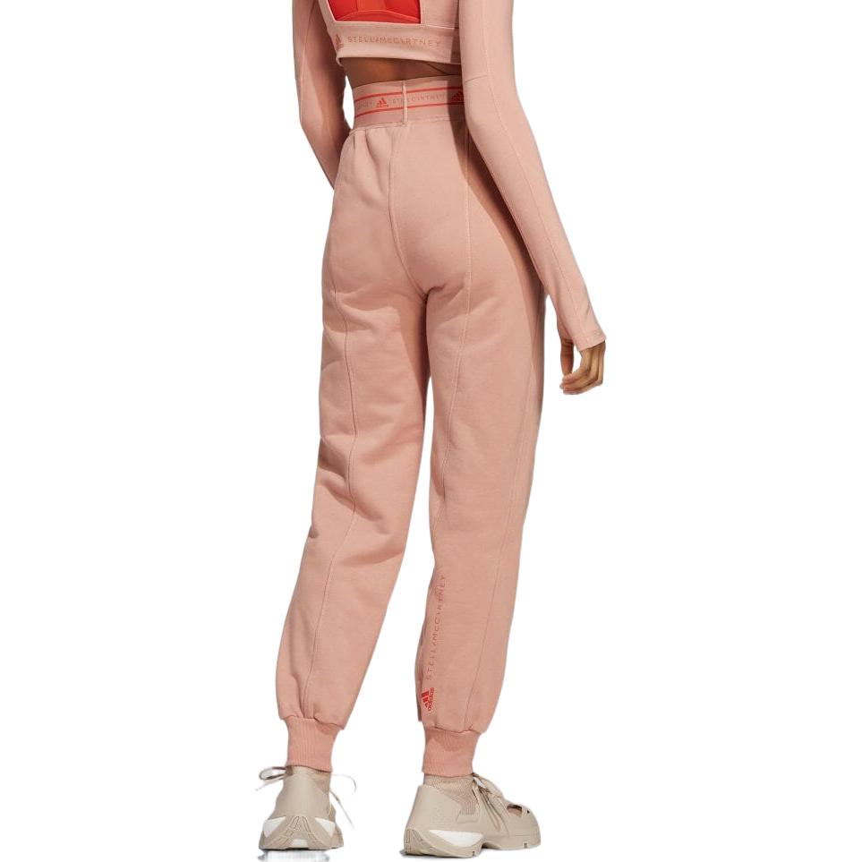 adidas Knitted Sweatpants Women's Pink Moderate Cuffed Pants HR2190