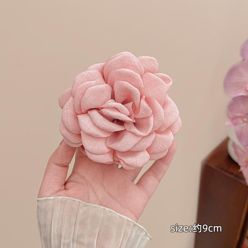 1/2/6pcs Stereoscopic Rose Flower Hair Clip Fpr Women Elegant Back of The Head Hair Shark Clip able Girl Hair Accessories