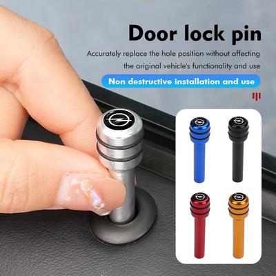 Nouveau loquet de goupille de verrouillage de porte antivol en alliage d'aluminium pour intérieur de porte Pour Insignia Astra Antara Meriva Zafira H G Corsa