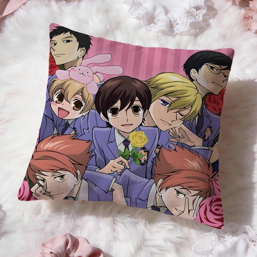 Ouran High School Host ClubS Cushion Cover Premium Comfort Reversible Pillow Cove -Two in One Design for Any Room & Car Interior