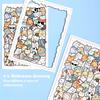 50pcs Wooden Cat Puzzles Animal Wooden Puzzle Stacking Toys Educational Puzzle For Kid Boys Girls Gifts Decoration Painting