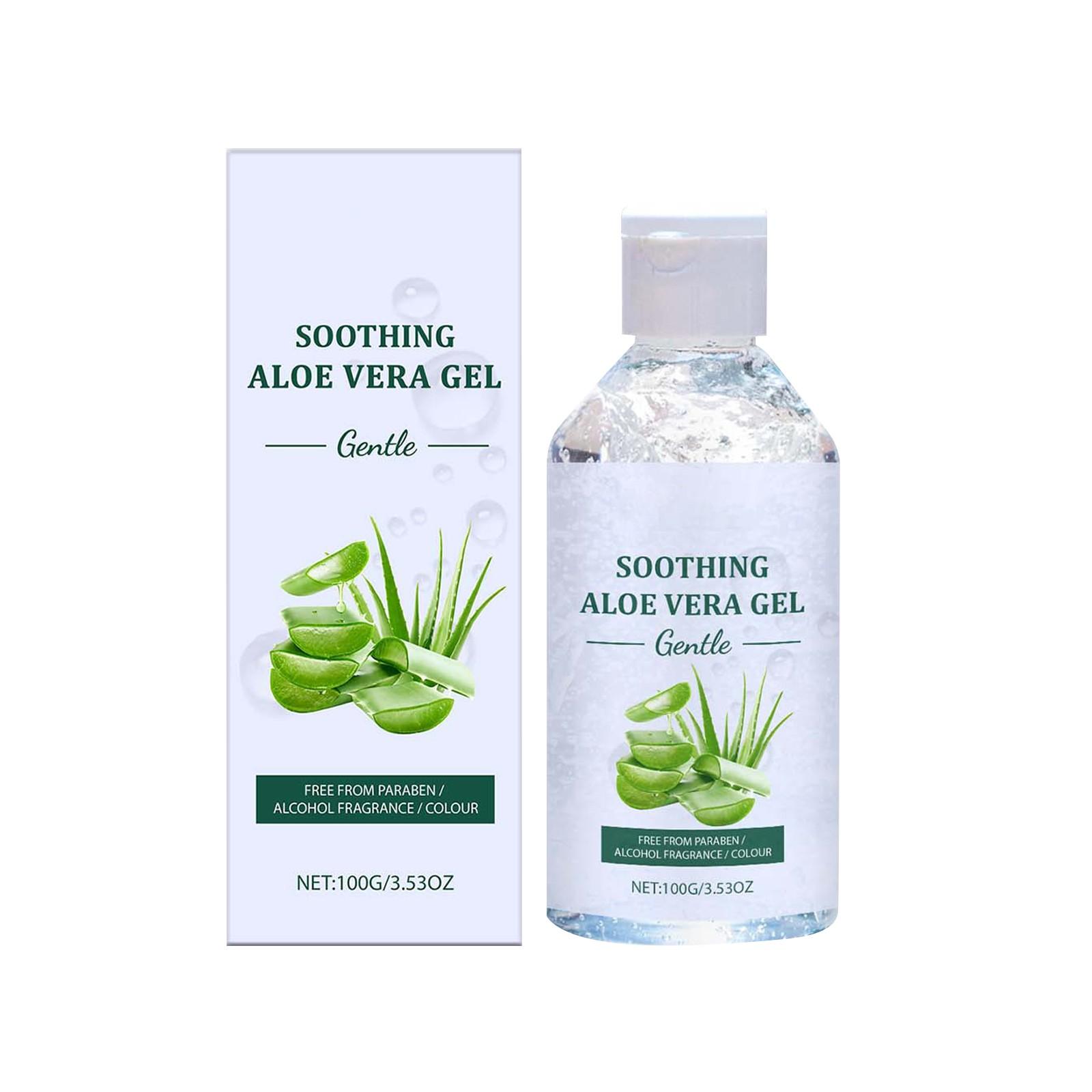 

Увлажняющий гель с алоэ увлажняет и улучшает тон кожи лица, подходит для лица, является идеальным выбором для сухой кожи, обгоревшей на солнце, 100 г One Size зелёный