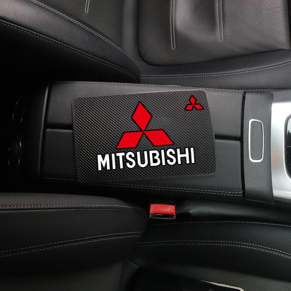 Car Anti Slip Mat Phone Holder Non-Slip Pad Car Accessories For Mitsubishi Outlander Lancer 10 ASX RALLIART Eclipse L200 Pajero