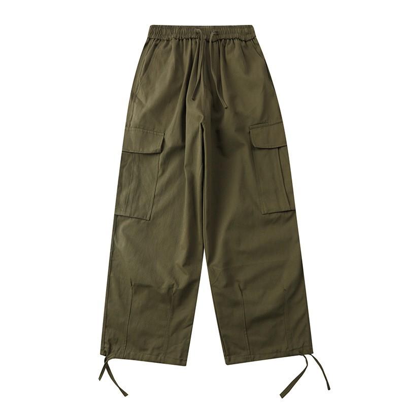 Vintage Cargo Pants Loose Fit Streetwear Casual Trousers Men Women