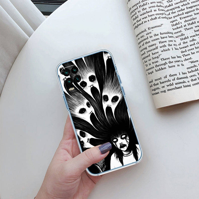 IR15 Junji Ito Tomie Case for Motorola E22S E7 G6 G7 G8 G9 Plus Power Play G10 G20 G04 E30 E40 E22 E20 E13 E15 G22 G23 G05 G75 G35 G55