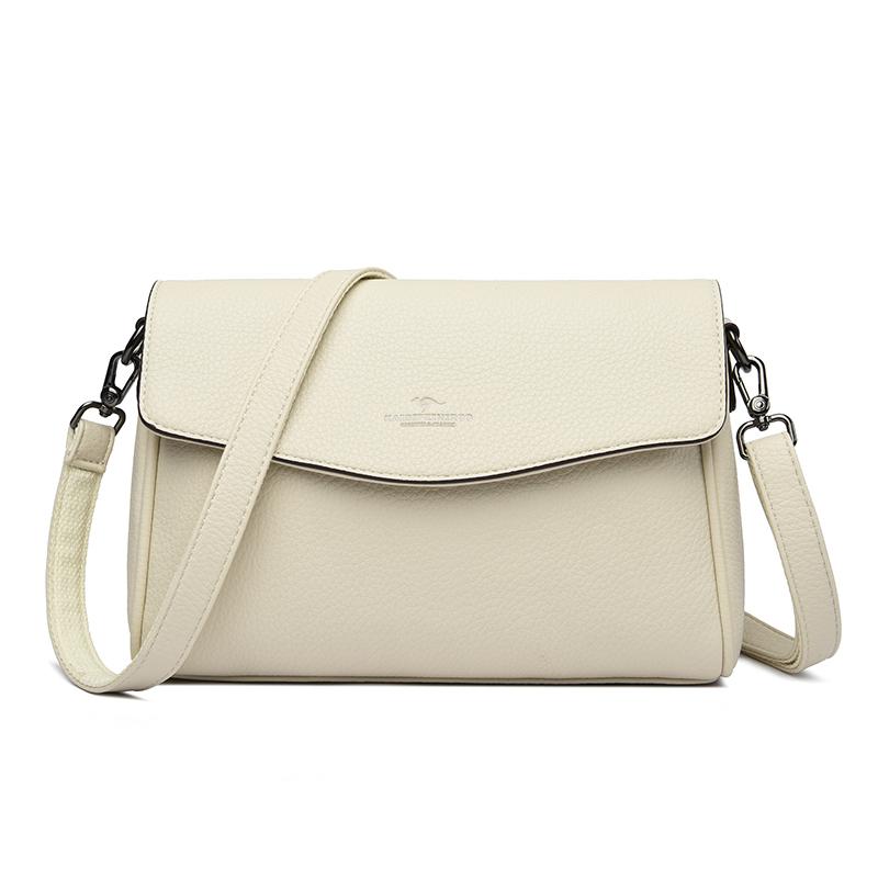 Damskie torebki na ramię ze skóry PU  prosty design  retro  torebka pod pachę  modne  luksusowe  mała klapka  crossbody  Damska torba na zakupy  nowa