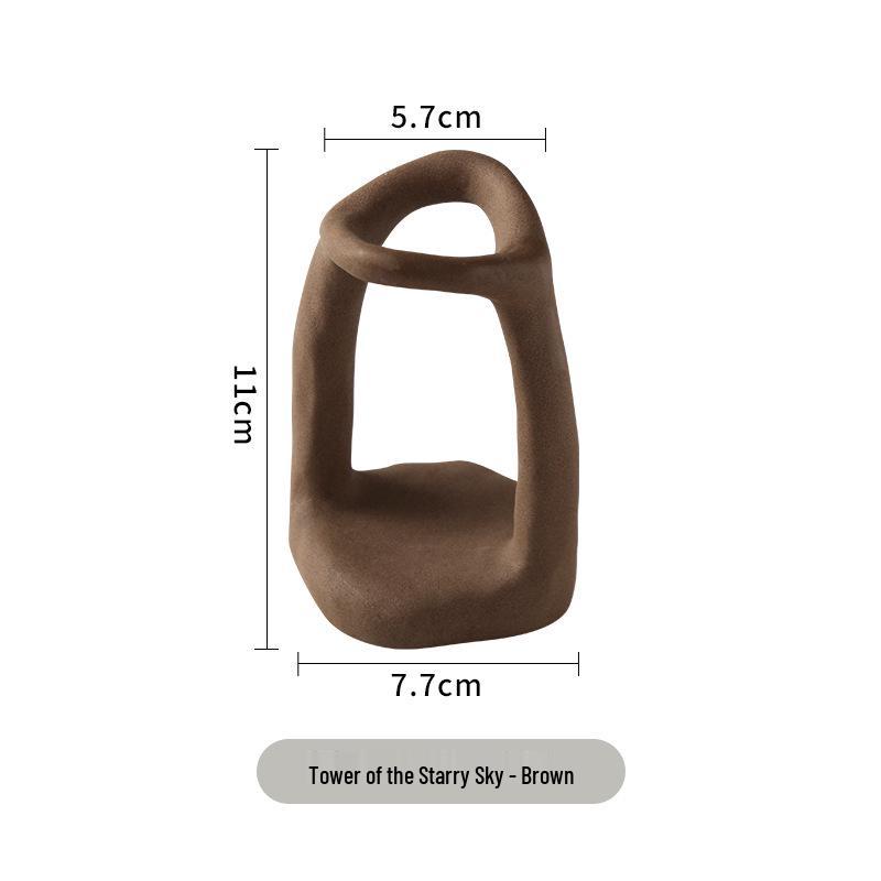 

Ceramic Makeup Brush Holder & Creative Candle Holder - European Simple Decor, Cute Ins Style, Handcrafted Wax Ornament Holder