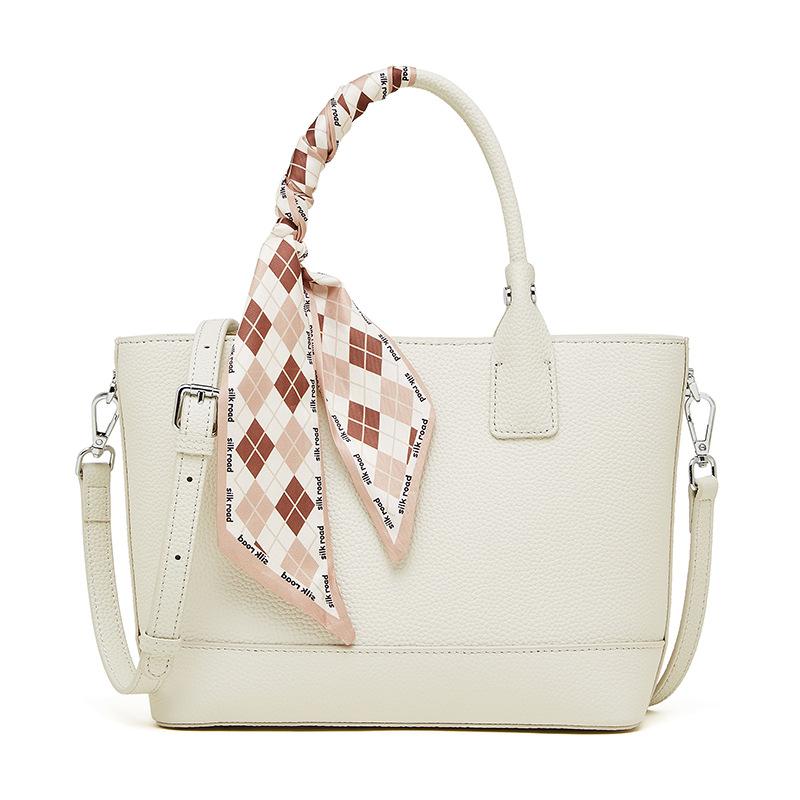 Leather women's bags, new women's handbags, atmospheric mother bags, large-capacity vegetable baskets, messenger bags, shoulder bags.