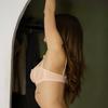 Varsbaby Sexy Unlined Balconette Demi-Cup Underwire Lace Bra