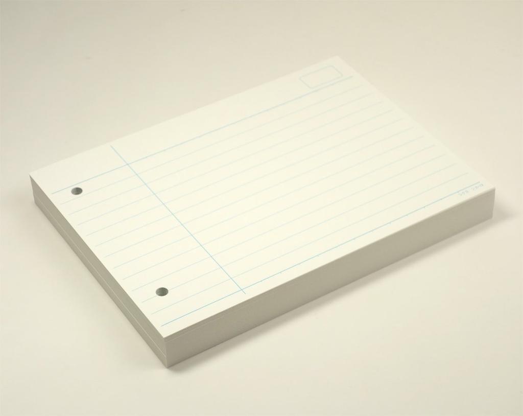 KOKUYO Memo Pad, Information Card, Lined, B6 Landscape, 2-Hole, 100 Sheets, Shika-13