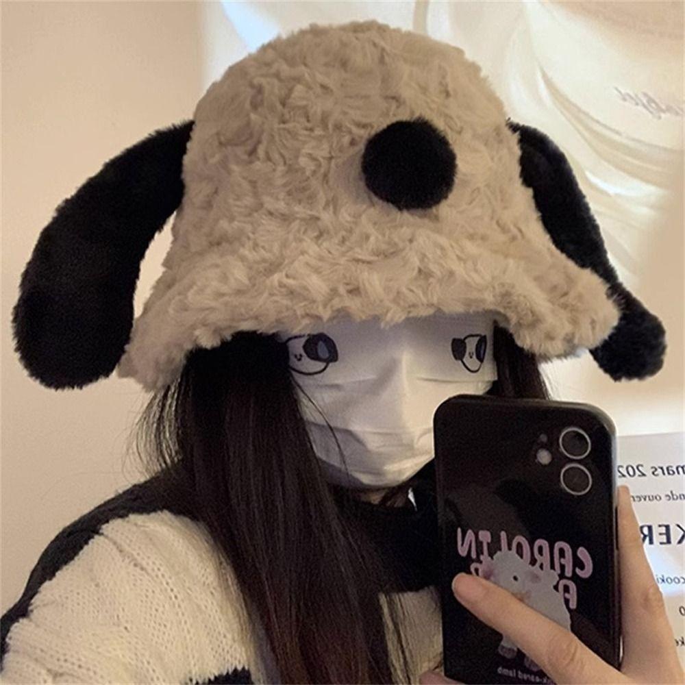 

Plush Bucket Hat Keep Warm Fisherman Hat Casual Panama Cap Winter Outdoor хакі