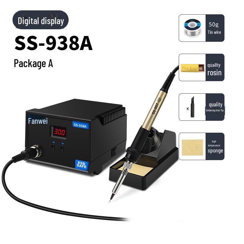 Adjustable Temperature Electric Soldering Iron Set for Electronics Repair
